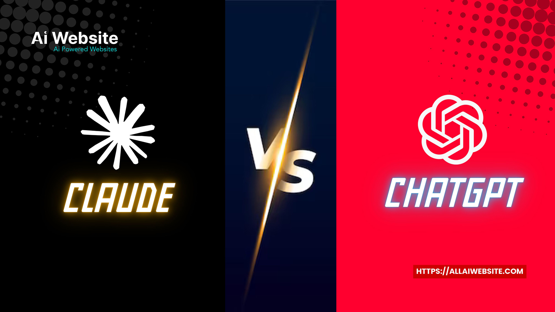 Claude 4.5 and ChatGPT-5 logos side-by-side with futuristic AI interface | AI Tools Directory | AllAIWebsite
