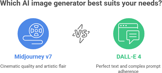 Which is Better Midjourney v7 vs DALL-E 4 [2026 Update] | AI Tools Directory | AllAIWebsite