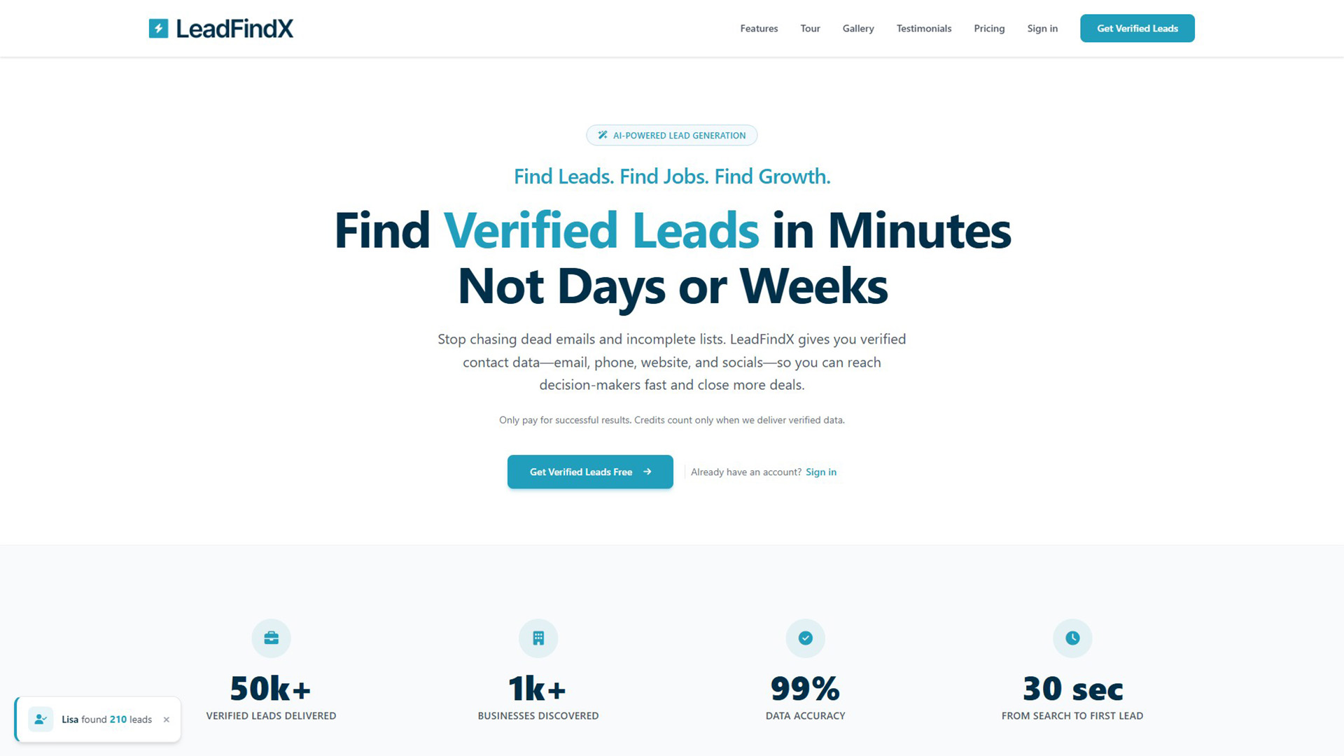LeadFindX | AI Tools Directory | AllAIWebsite